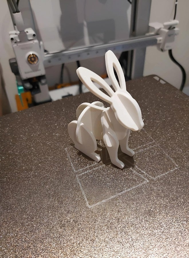 Beoals 3D Rabbit Assembly Puzzle, Black and White, DIY Decorative Animal Model - Image 4